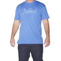 50/50 Poly/Cotton Super Soft fitted American Made Blue Heather Bullish T-Shirt 